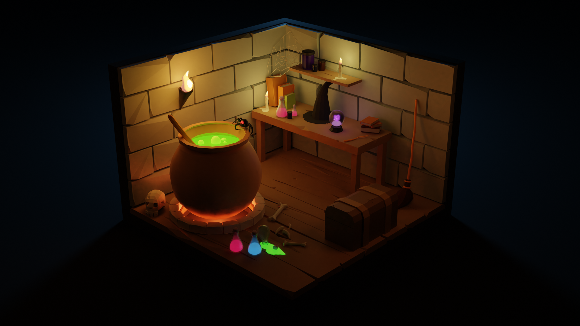 Witch Lair Rendered